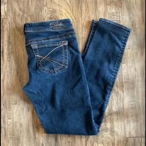 Women’s silver jeans